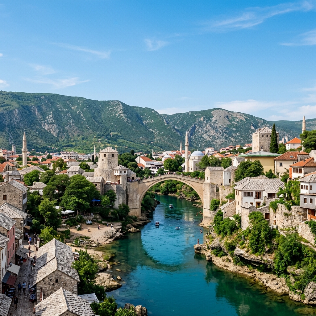 Mostar Landmark Bosnia